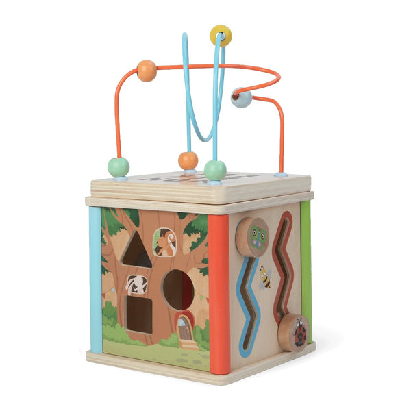 Activiteitenkubus Hout 15 cm
