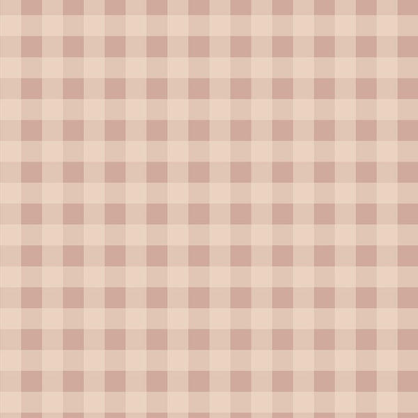 Behang Mini Ruit Roze en Crème
