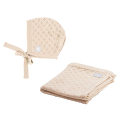 Merino Kraamset Deken en Muts Love