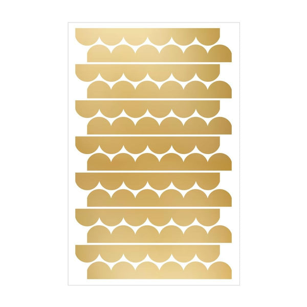 Muurstickers Gouden Halve Cirkels