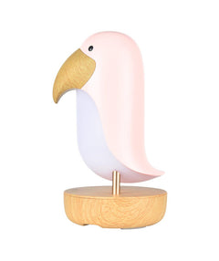 Nachtlampje met Speaker Vogel Roze