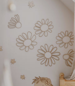Wanddecoratie Madeliefjes Set van 6