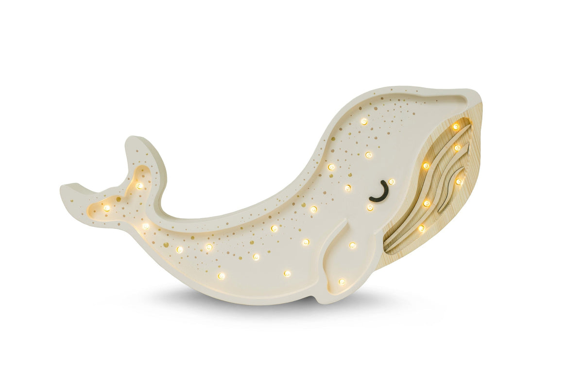 Sinterklaas cadeaus: houten walvislamp