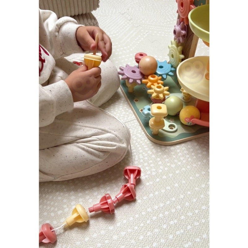 Activiteitenboom montessori 4-in-1 met knikkerbaan – afbeelding 12