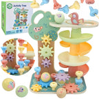 Activiteitenboom montessori 4-in-1 met knikkerbaan – afbeelding 13