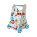 Activiteitencentrum hout met loopwagen 2-in-1