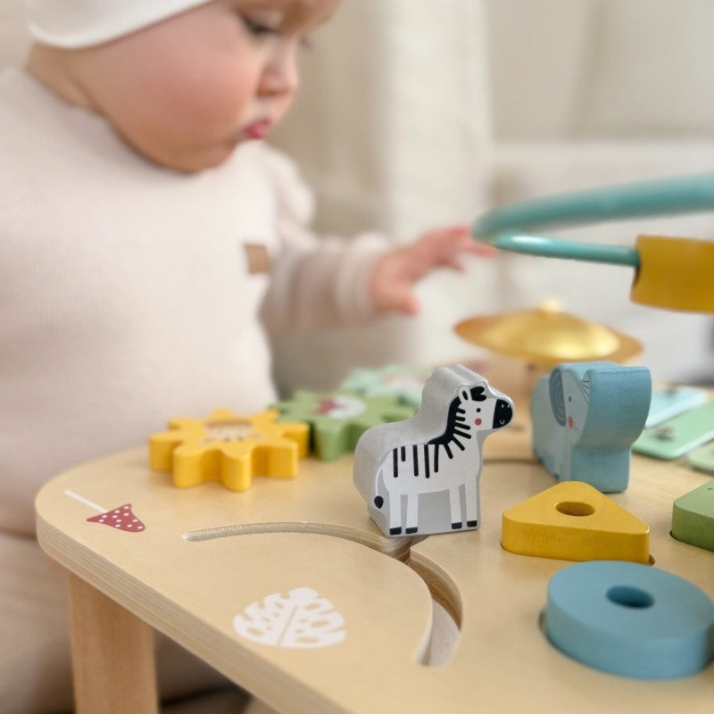 Activiteitentafel hout 5-in-1 met xylofoon en ballenbaan – afbeelding 10