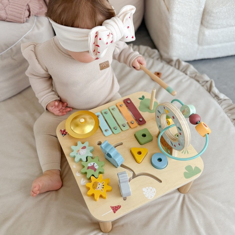 Activiteitentafel hout 5-in-1 met xylofoon en ballenbaan – afbeelding 14