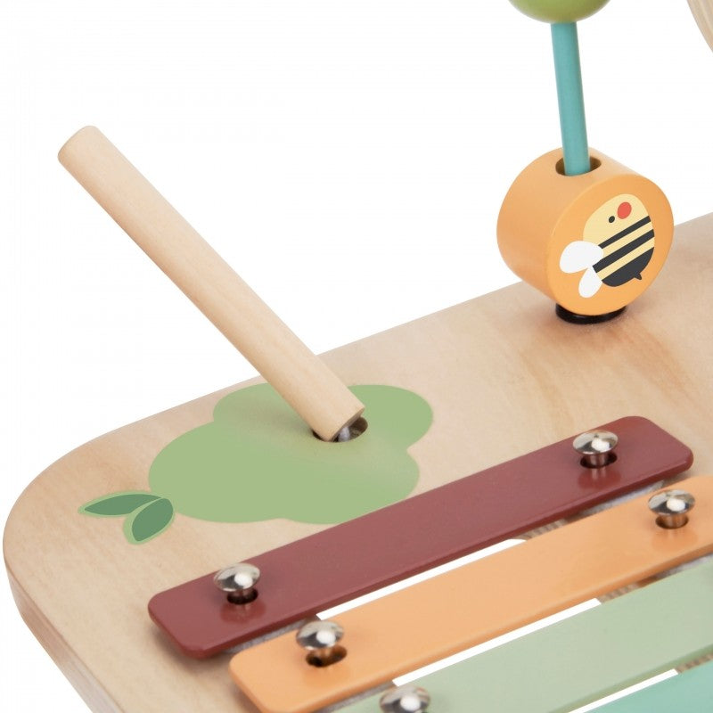 Activiteitentafel hout 5-in-1 met xylofoon en ballenbaan – afbeelding 3