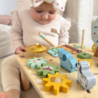 Activiteitentafel hout 5-in-1 met xylofoon en ballenbaan – afbeelding 7
