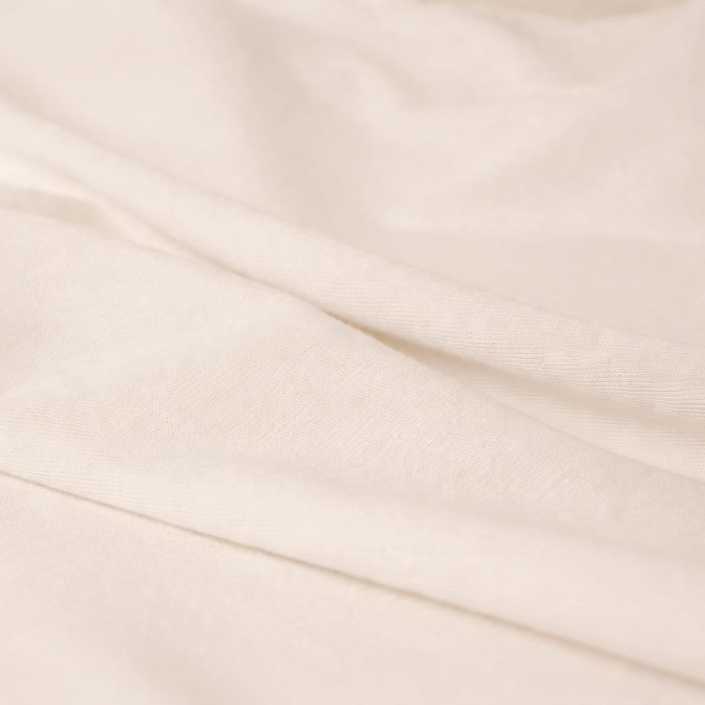 Baby hoeslaken met matrasbeschermer 60x120 beige – afbeelding 2