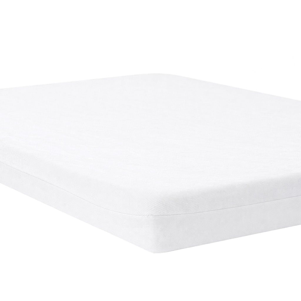 Baby hoeslaken met matrasbeschermer 60x120 beige – afbeelding 3