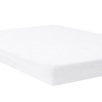 Baby hoeslaken met matrasbeschermer 60x120 beige – afbeelding 3