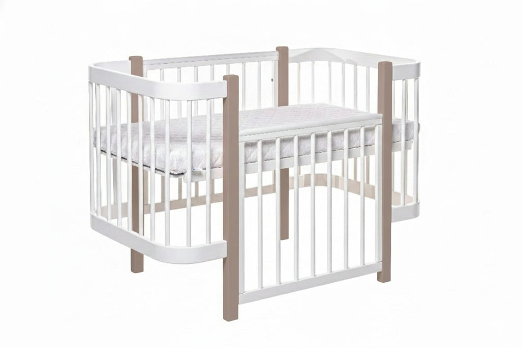 Babybed Elin Cappuccino Wit – afbeelding 4