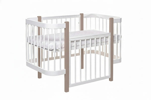 Babybed Elin met Matras Cappuccino Wit
