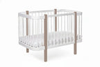 Babybed Elin met Matras Cappuccino Wit – afbeelding 2