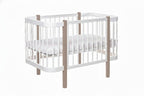 Babybed Elin met Matras Cappuccino Wit – afbeelding 4
