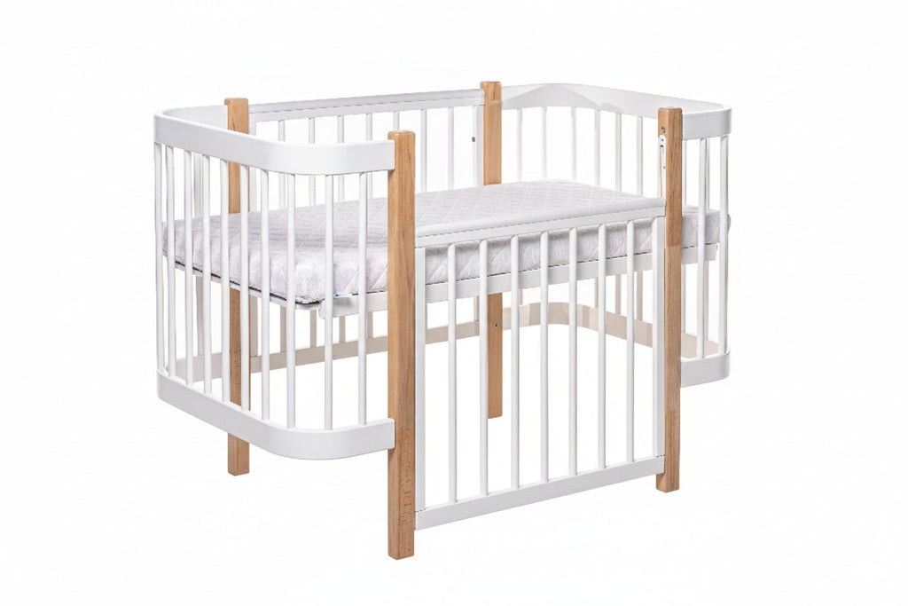 Babybed Elin met Matras Naturel Wit – afbeelding 4
