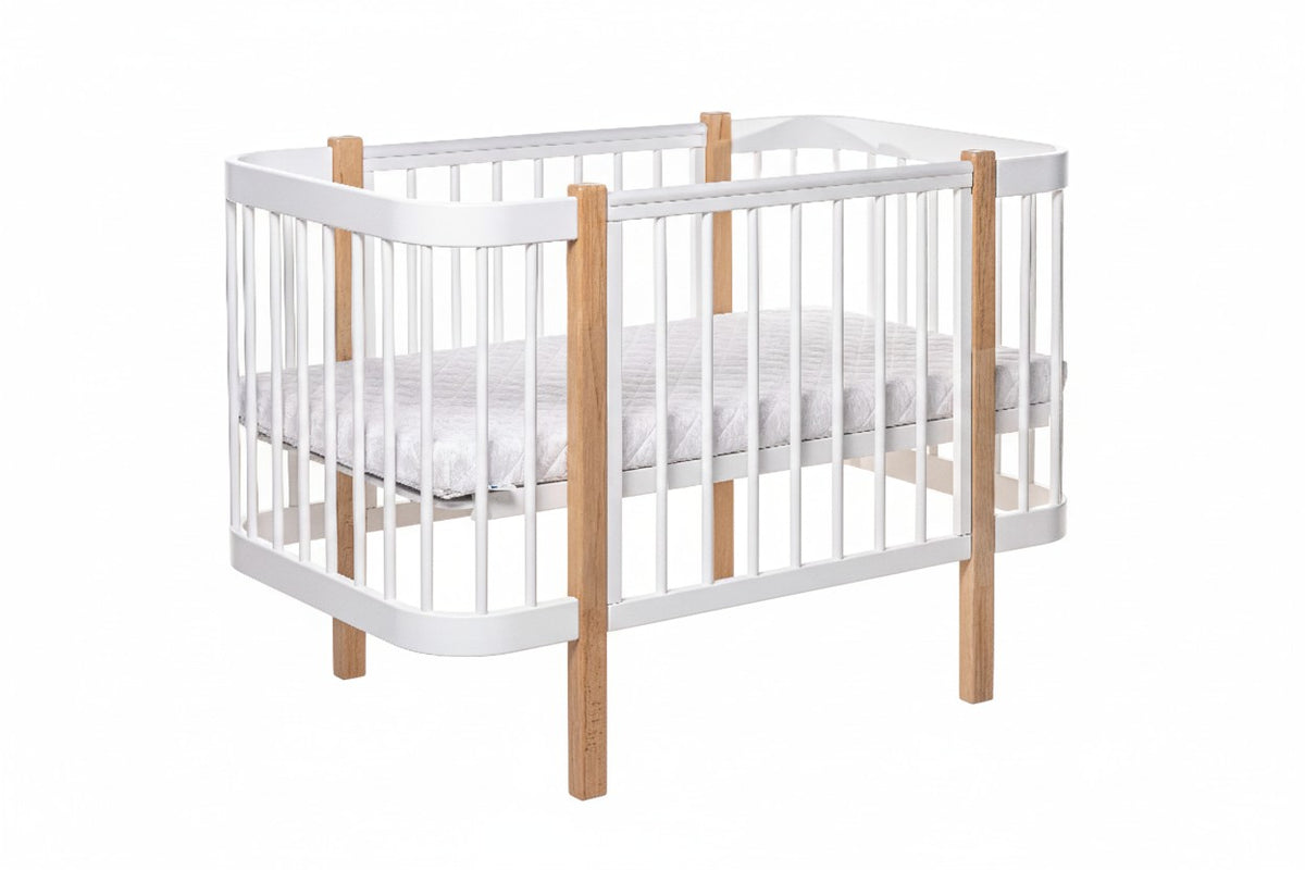 Babybed Elin met Matras Naturel Wit – afbeelding 5