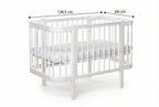 Babybed Elin met Matras Wit – afbeelding 6
