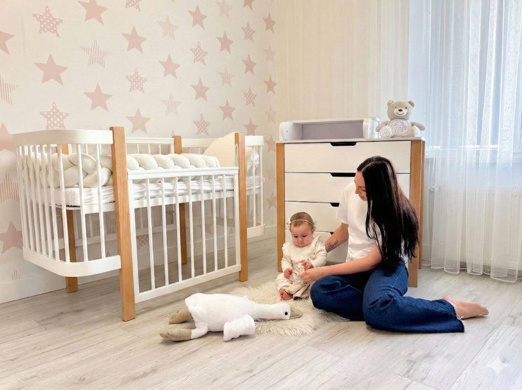 Babybed Elin Naturel Wit – afbeelding 6