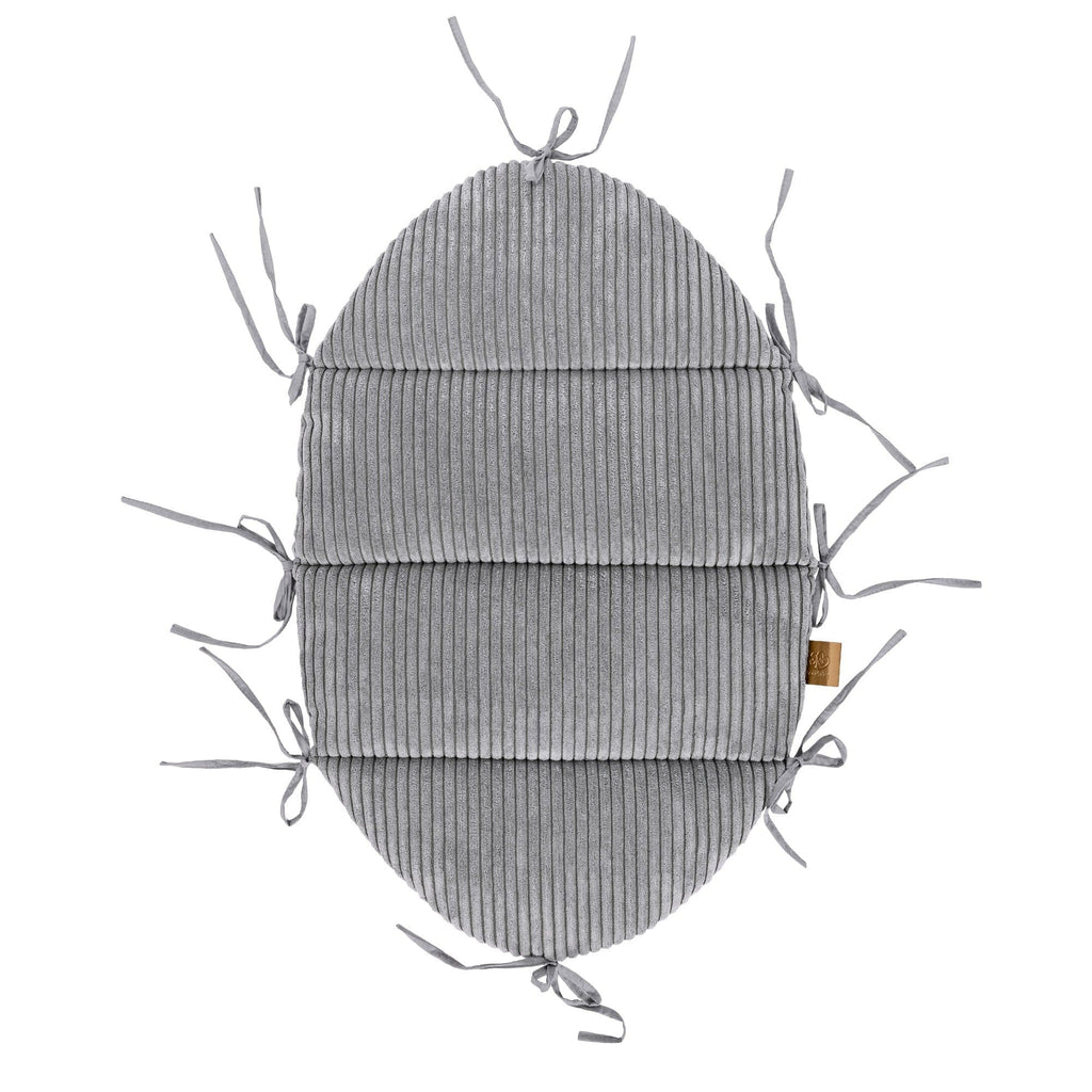 Babynestje met gevlochten bumper grijs – afbeelding 2
