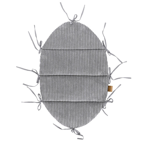 Babynestje met gevlochten bumper grijs – afbeelding 2