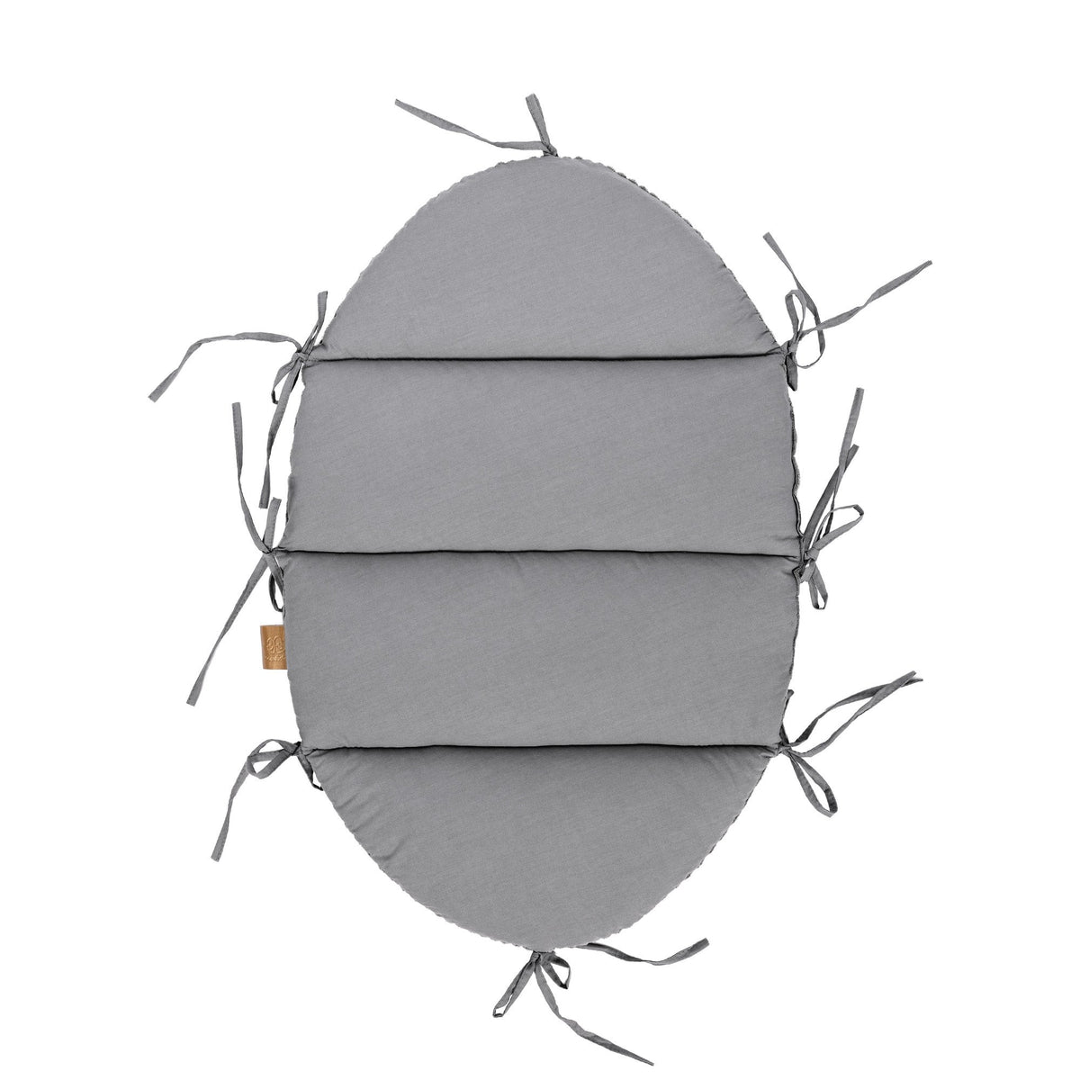 Babynestje met gevlochten bumper grijs – afbeelding 4