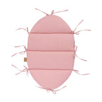 Babynestje met gevlochten bumper poederroze – afbeelding 3