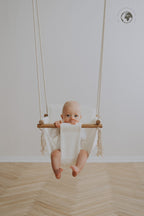 Babyschommel BaBi bouclé sneeuwwit – afbeelding 3
