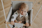 Babyschommel BaBi bouclé steengrijs – afbeelding 4