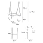 Babyschommel voor binnen teddy ecru – afbeelding 3