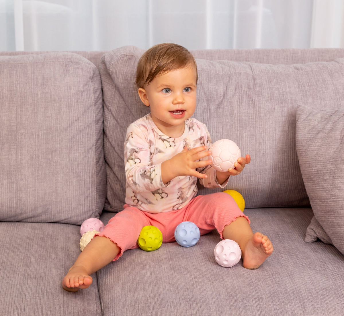 Babyspeelgoed sensorische ballen set van 7 – afbeelding 7