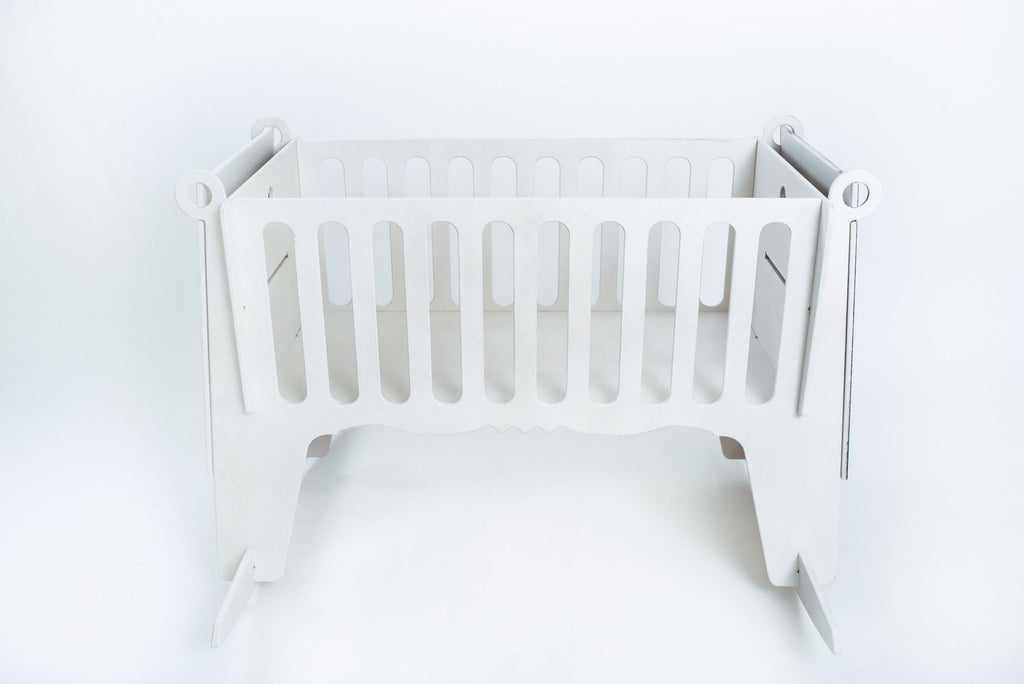 Babywieg berkenhout wit – afbeelding 4