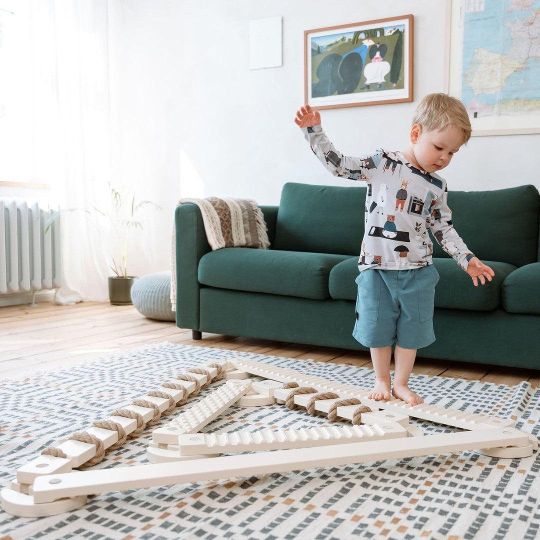 Balansbalk set TipiToo groot met jutetouw – afbeelding 4