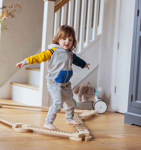 Balansbalk set TipiToo groot met jutetouw – afbeelding 6