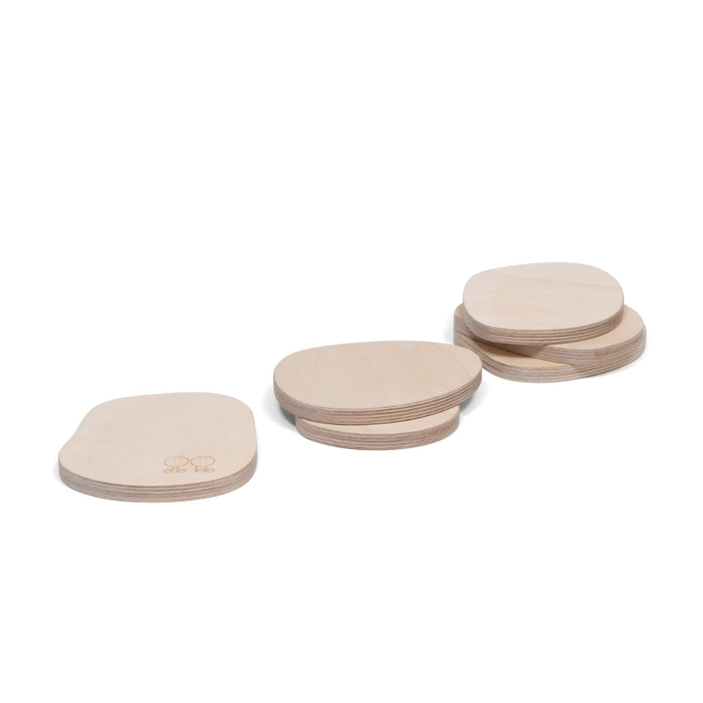 Houten balansstenen Tipi set van 6 grijs – afbeelding 14