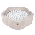 Ballenbak baby Bloem ecru – zonder ballen