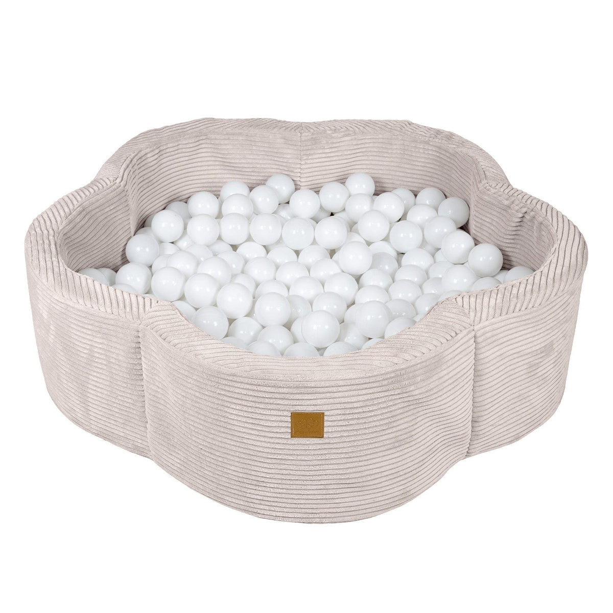 Ballenbak baby Bloem ecru – zonder ballen