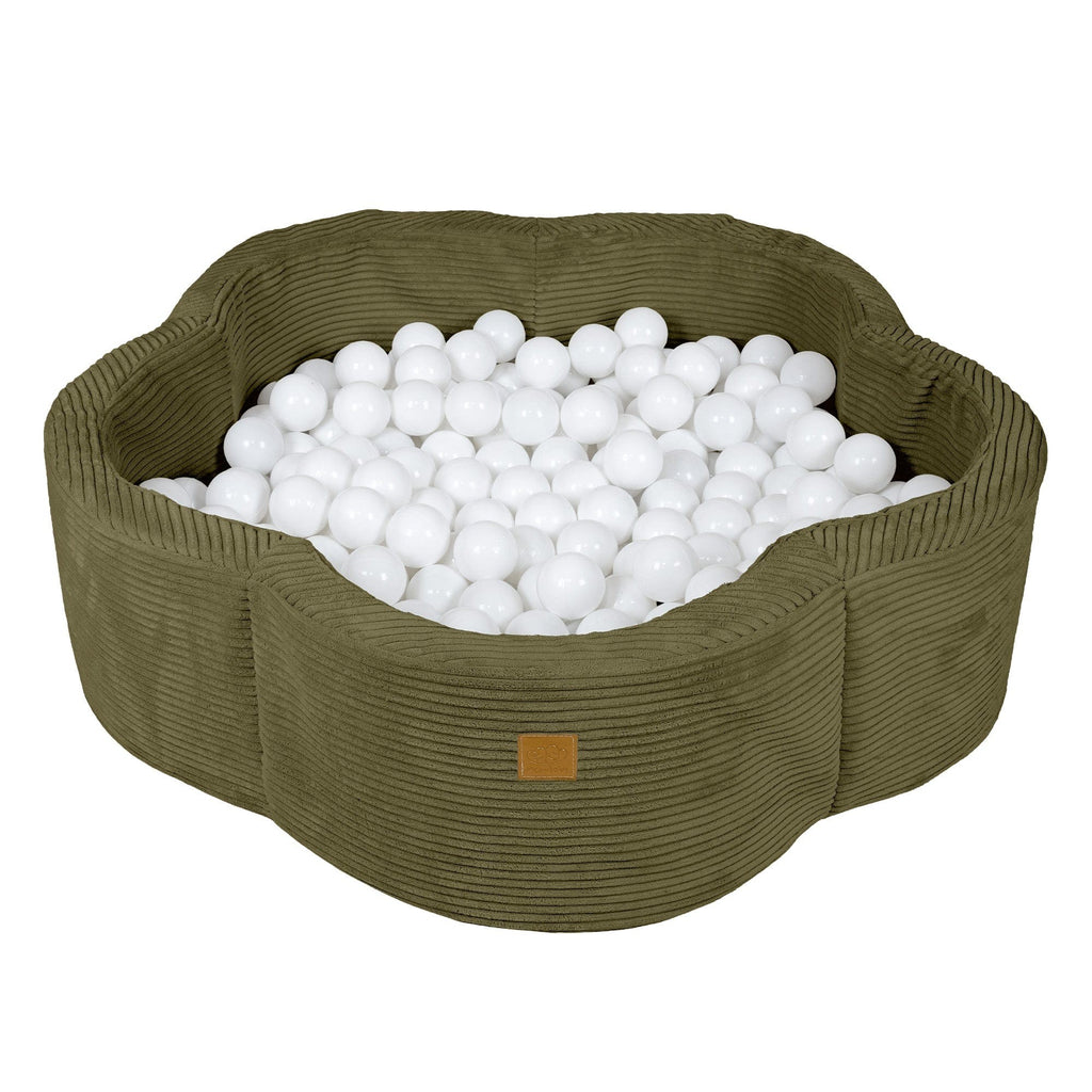 Ballenbak baby Bloem khaki – zonder ballen – afbeelding 5