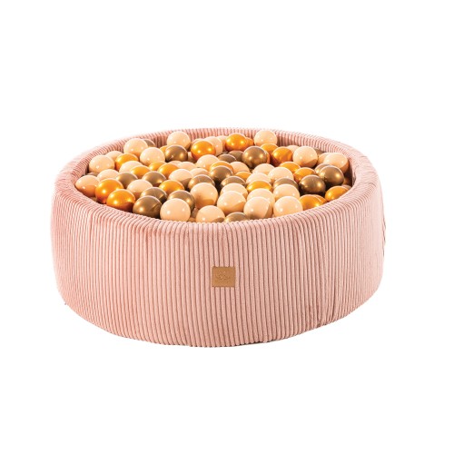 Ballenbak Rond Ribstof Roze