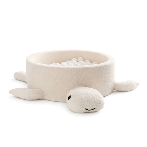 Ballenbak baby schildpad bouclé crèmebeige – zonder ballen
