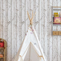 Behang kinderkamer – berkenbos met vogels