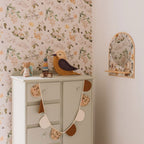 Behang kinderkamer – bijtjes en bloesem perzik – afbeelding 2