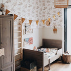 Behang kinderkamer – dino's in zachte kleuren – afbeelding 4