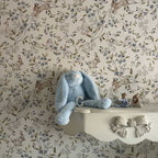 Behang kinderkamer – eendjes en konijntjes beige