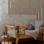 Behang kinderkamer – eendjes en konijntjes beige – afbeelding 2