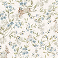Behang kinderkamer – eendjes en konijntjes beige – afbeelding 4