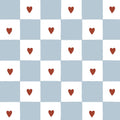 Behang kinderkamer – Franse ruit met hartjes – afbeelding 2