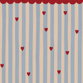 Behang kinderkamer – Franse strepen met hartjes – afbeelding 2